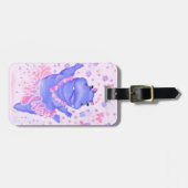 Ballerina Hippo Bagagelabel Happy Ballet Dancer (Voorkant horizontaal)