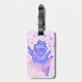 Ballerina Hippo Bagagelabel Happy Ballet Dancer (Achterkant verticaal)