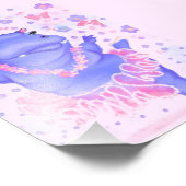 Ballerina Hippo Ballet Dancer Grappig Papier Print Foto Afdruk (Hoek)