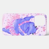 Ballerina Hippo Balletdanser Grappige iPhone Case (Achterkant (horizontaal))