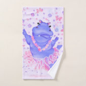 Ballerina Hippo Grappige Badhanddoeken Ballet Danc Bad Handdoek (Handdoek)