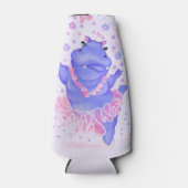 Ballerina Hippo Grappige Fles Cooler Happy Dancer (Voorkant)