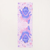 Ballerina Hippo Grappige Yoga Mat Gelukkige Ballet (Achterkant)