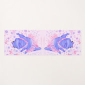 Ballerina Hippo Grappige Yoga Mat Gelukkige Ballet (Voorkant (horizontaal))