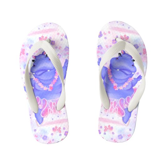 Ballerina Hippo Kind Teenslippers (Voetbed)