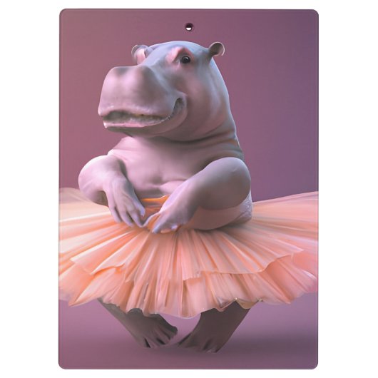 Ballerina Hippo Klembord (Achterkant)