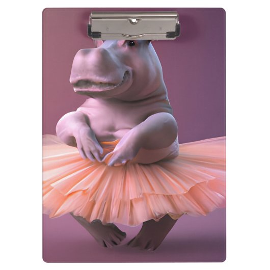 Ballerina Hippo Klembord (Voorkant)