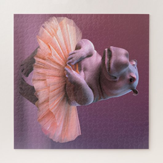 Ballerina Hippo Legpuzzel (Horizontaal)