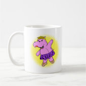 Ballerina Hippo met Tutu Koffiemok (Links)