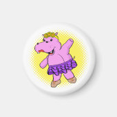 Ballerina Hippo met Tutu Magneet (Voorkant)