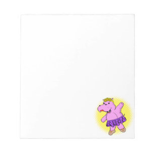 Ballerina Hippo met Tutu Notitieblok