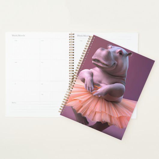 Ballerina Hippo Planner (Display)