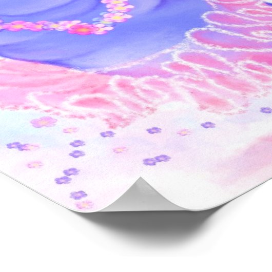 Ballerina Hippo Poster Happy Ballet Dancer (Hoek)