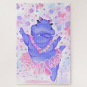 Ballerina Hippo Puzzel Legpuzzel (Verticaal)