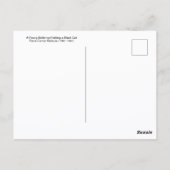 Ballerina Holding Black Cat Belleuse Briefkaart (Achterkant)