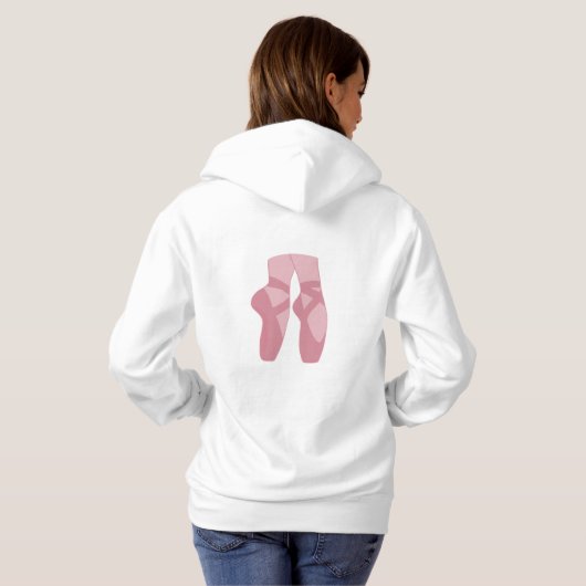 Ballerina hoodie voor dames (Achterkant volledig)