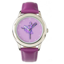 Ballerina Horloge Ballet Danser Vrouw - Paarse