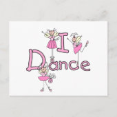 Ballerina I Dance T-shirts en cadeautjes Briefkaart (Voorkant)