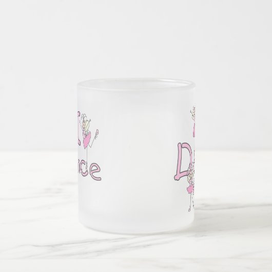 Ballerina I Dance T-shirts en cadeautjes Matglas Koffiemok (Center)