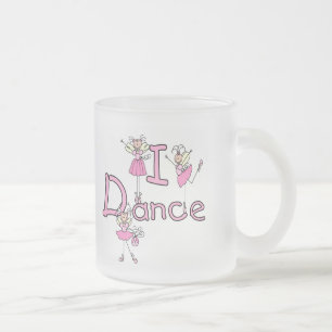 Ballerina I Dance T-shirts en cadeautjes Matglas Koffiemok