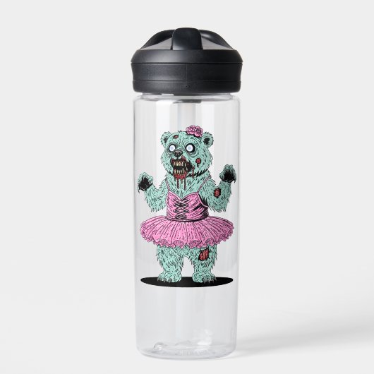 Ballerina Ijsbeer Zombie Waterfles (Voorkant)