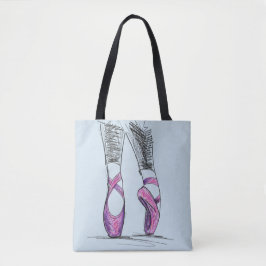 Ballerina Ik hou van dansen Tote Bag