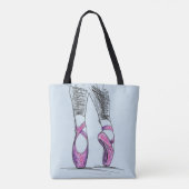 Ballerina Ik hou van dansen Tote Bag (Achterkant)
