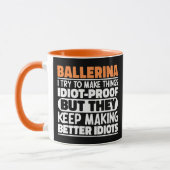 Ballerina Ik Probeer Dingen Grappig Te Maken Moppe Mok (Links)