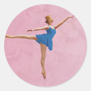 Ballerina in Arabesque Pose sticker