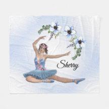 Ballerina in Blue Personal Name