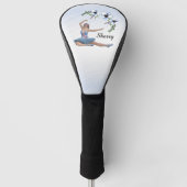 Ballerina in Blue Personal Name Golfheadcover (Voorkant)