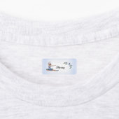 Ballerina in Blue Personal Name Labels (Aangebracht)