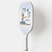 Ballerina in Blue Personal Name Pickleball Paddle (Links)