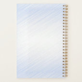 Ballerina in Blue Personal Name Planner (Achterkant)