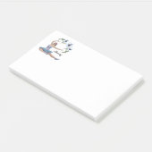 Ballerina in Blue Personal Name Post-it® Notes (Schuin)