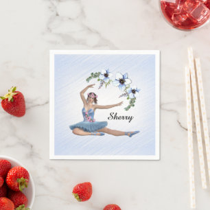 Ballerina in Blue Personal Name Servet