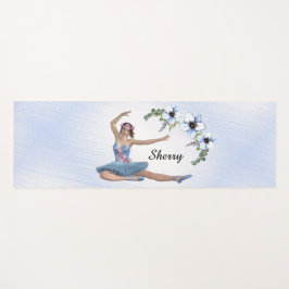 Ballerina in Blue Personal Name Yogamat