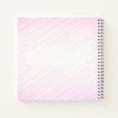 Ballerina in Blue Personal Pink Notitieboek (Achterkant)