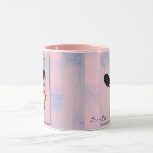 Ballerina in de Mok Roze koffie (Midden)