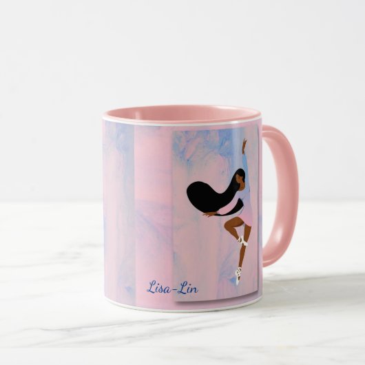 Ballerina in de Mok Roze koffie (Voorkant rechts)