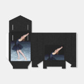 Ballerina in de sneeuw - bedankdoosjes (Uitgevouwen)