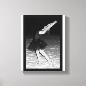 Ballerina in de sneeuw - canvas afdruk (Voorkant)