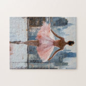 Ballerina in de stad impressionist legpuzzel (Horizontaal)
