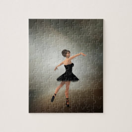 Ballerina in de Zwarte Dress Legpuzzel