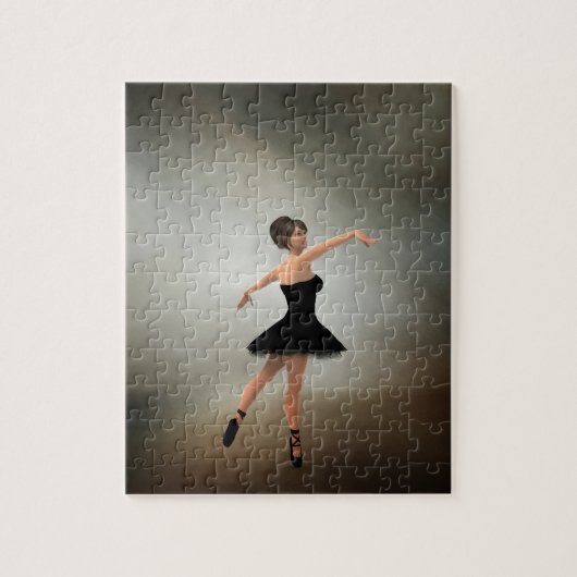 Ballerina in de Zwarte Dress Legpuzzel (Verticaal)
