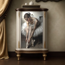Ballerina in Evenwicht Decoupage
