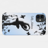 Ballerina in Garden Blue Personal Case-Mate iPhone Case (Achterkant (horizontaal))