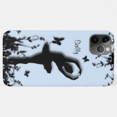 Ballerina in Garden Blue Personal Case-Mate iPhone Case (Achterkant (horizontaal))