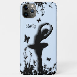 Ballerina in Garden Blue Personal Case-Mate iPhone Case