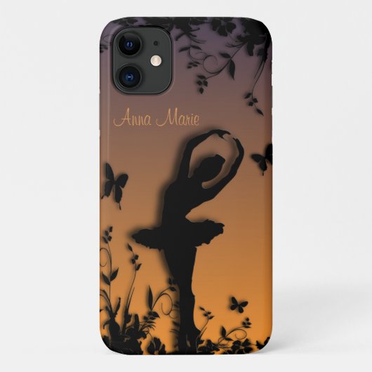Ballerina in Garden Dusk Personal Case-Mate iPhone Case (Achterkant)